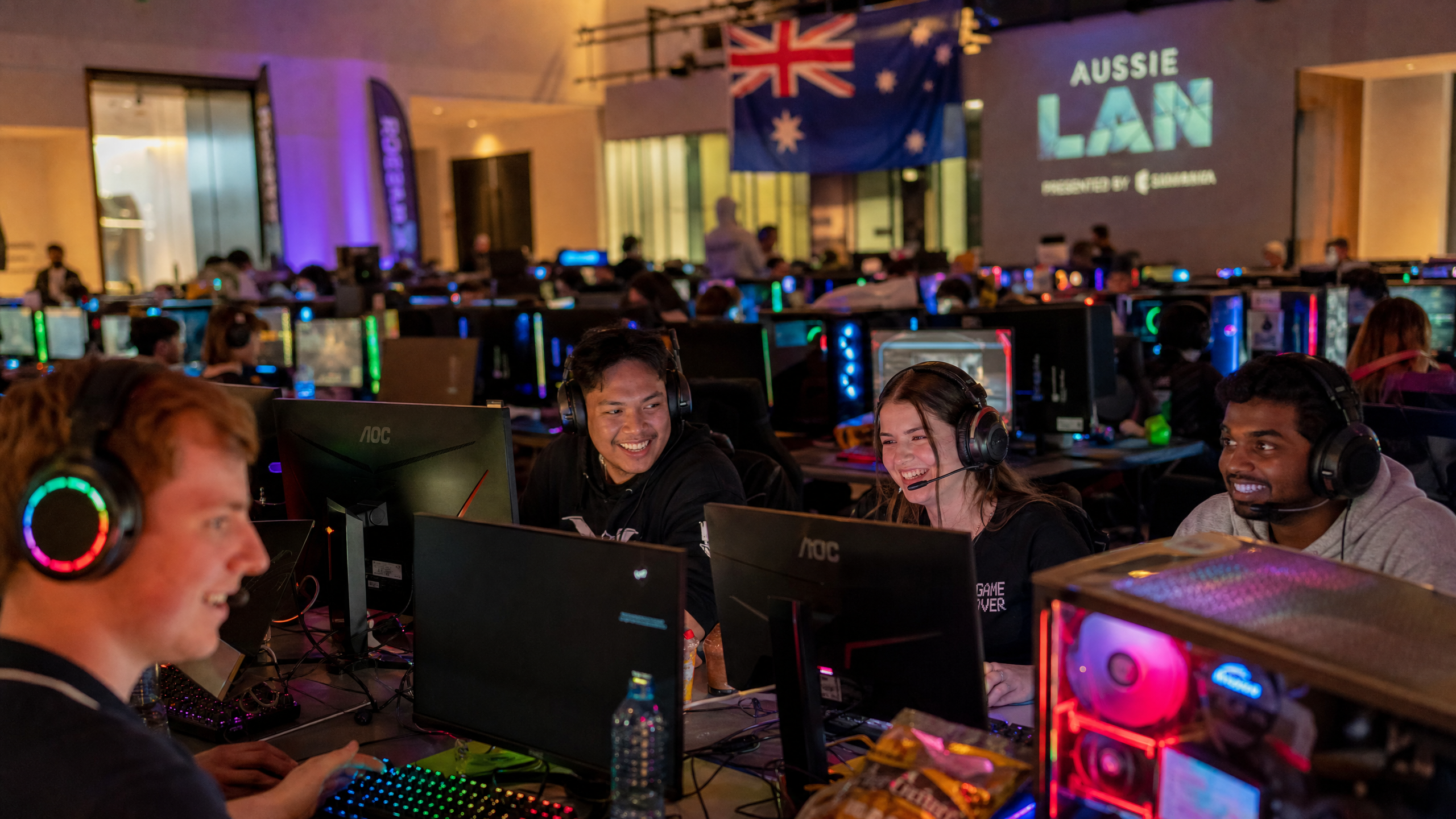 Australian gaming community at LAN event